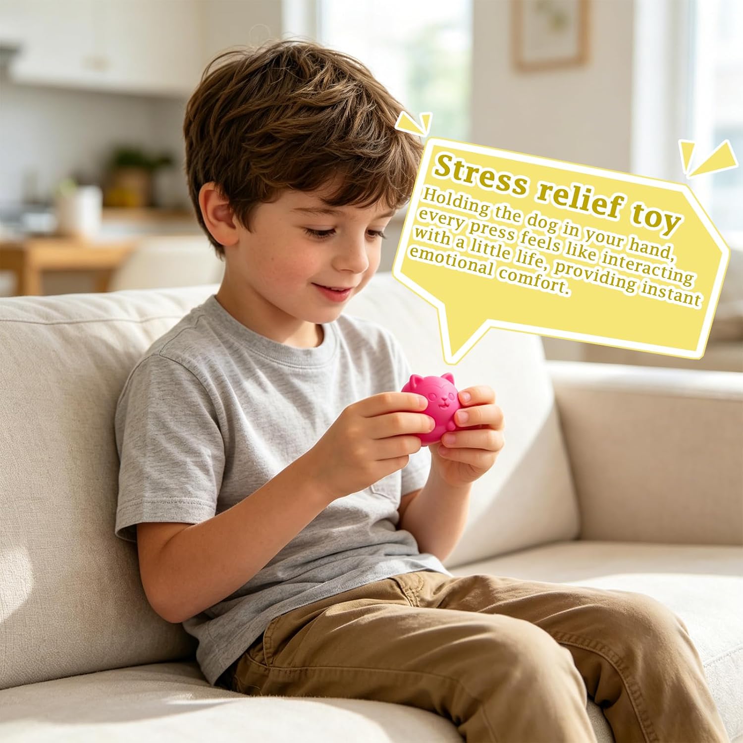 4PCS Cool Cats Squishy. Squeeze&Play Stress Relief Sensory Fidget Toys Stress Balls. Slow Rising Mini Cool Cat Squishy Portable Toys for Autism. ADHD. Party Favors Gifts (#01) : Toys & Games - Image 4