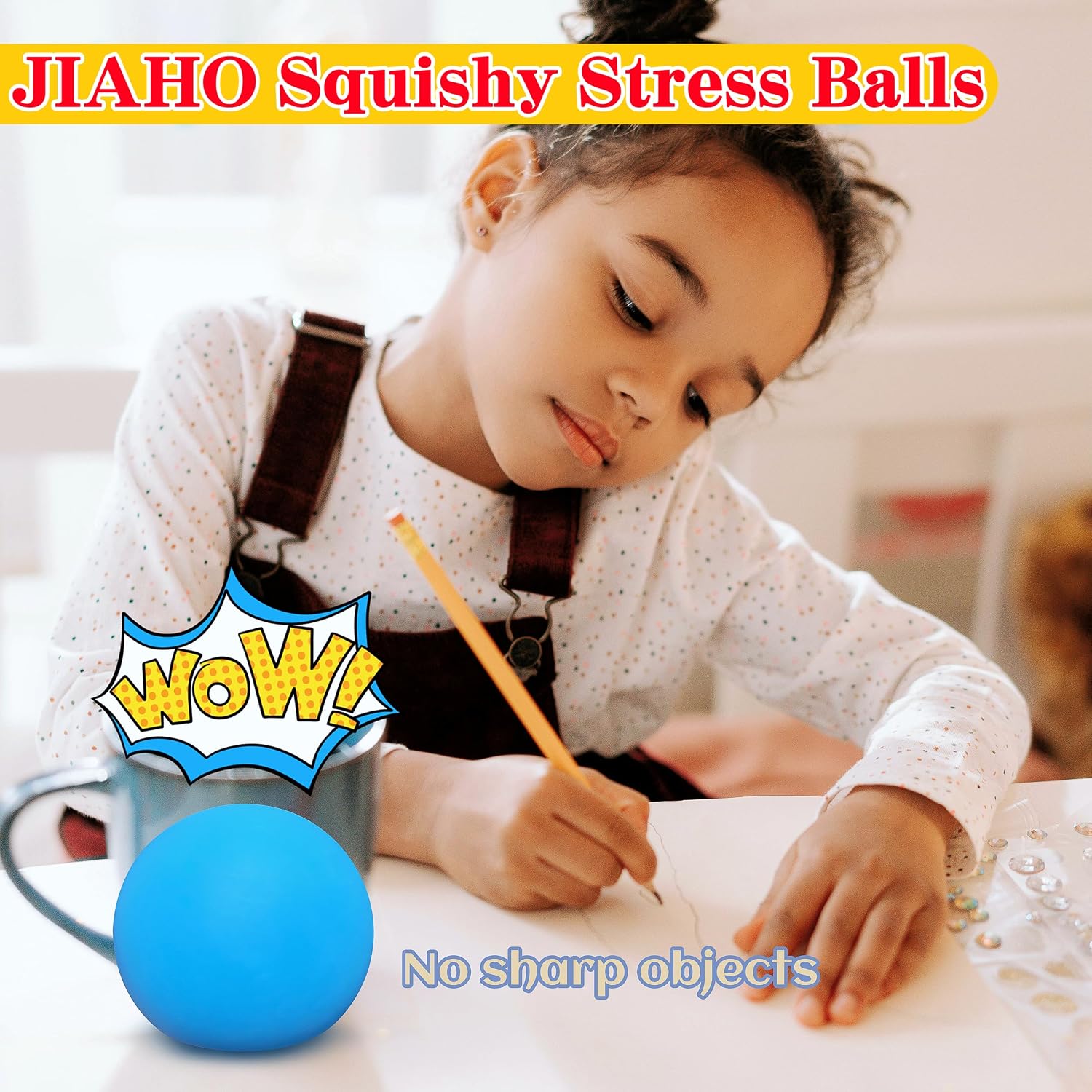Giant Squishy Stress Balls for Kids and Adults. 4-inch Jumbo Squeeze Balls. Stretchy Dough Stress Ball Squishy Toys for Kids Party Favors. Sensory Toys | Blue Color Changing Stress Relief Balls : Toys & Games - Image 6
